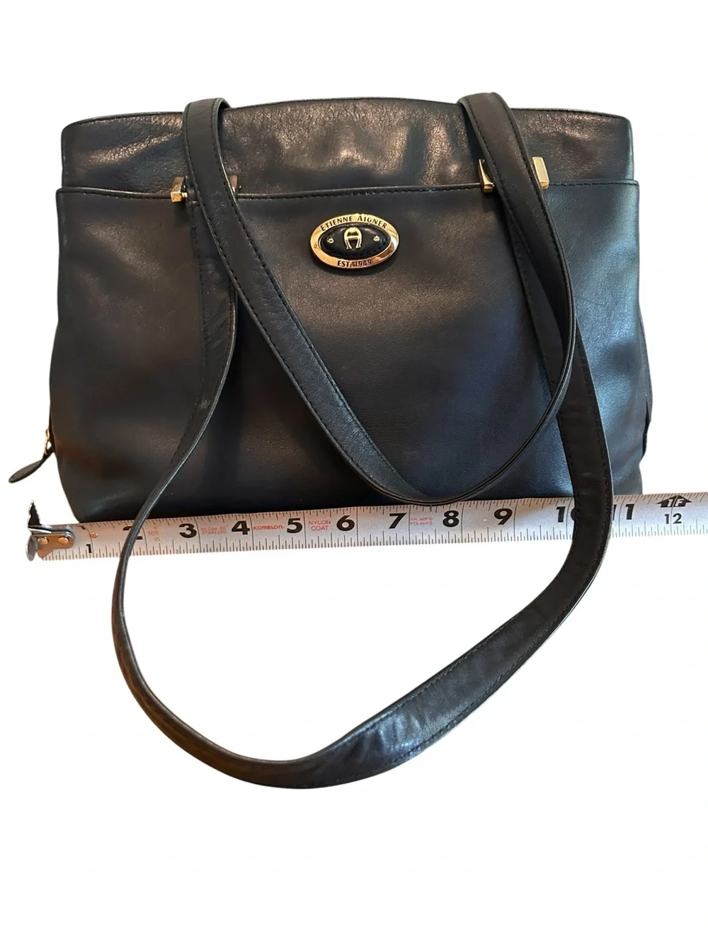 Etienne Aignier Vintage 80s - Classic Black Leather Shoulder Bag - Quiet Luxury